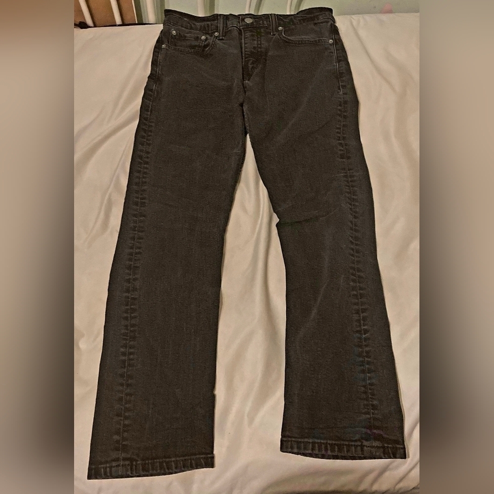 502™ LEVI'S® MEN'S JEANS Black Cotton Denim Size W29 L30 Casual Everyday Neutral
